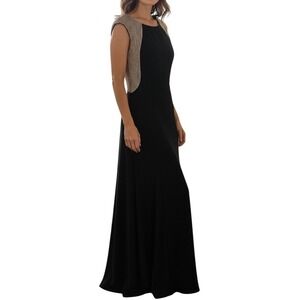 Aspeed Design Women's Black Hand Beaded Formal Evening Gown NWT Dress XS Wedding